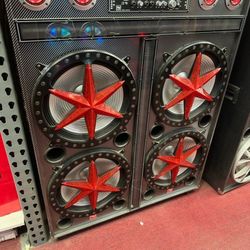 4 15" Woofers.  Extremely Powerful Professional Bluetooth Party Speaker. Brand New.  Free 🎤 