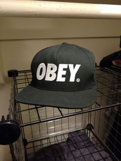 OBEY snap back hat $15 obo