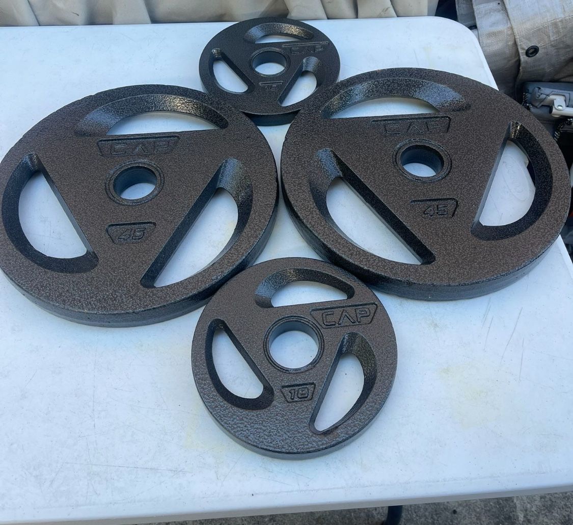 CAP Barbell 2" Olympic Grip Plate, 45lb single