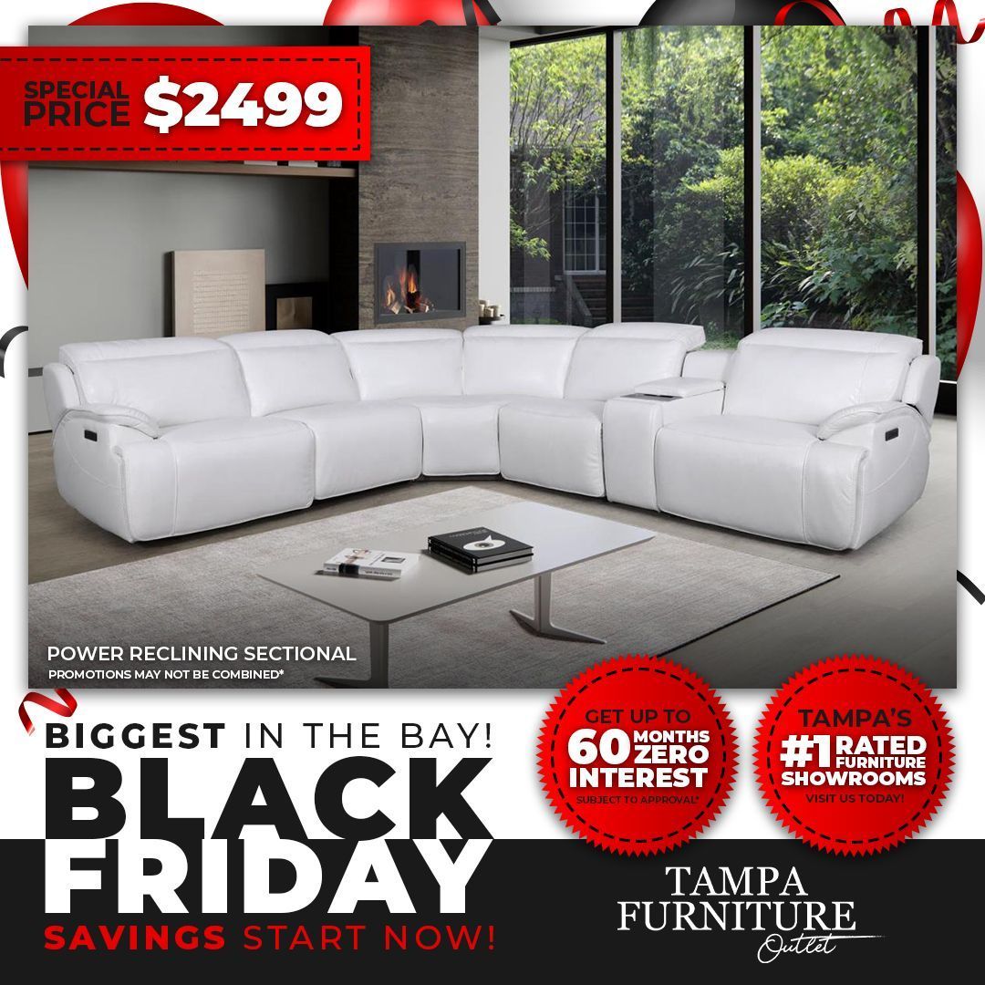 white sectional