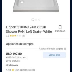 RV Lippert / Shower Para RV