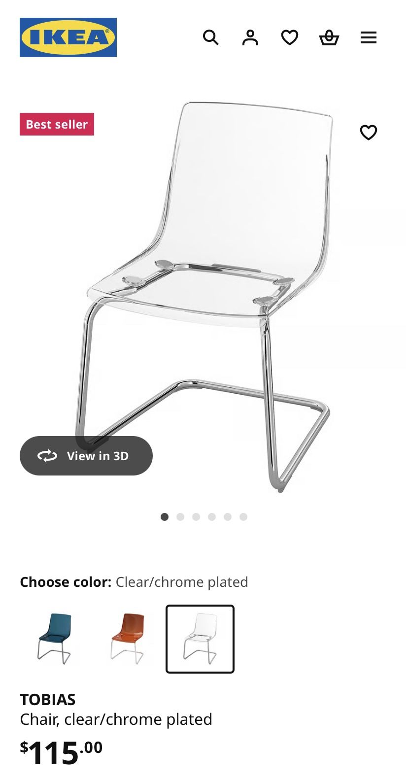 4x IKEA Tobias Dining Chairs