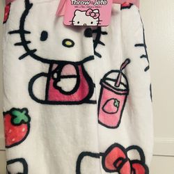 Hello Kitty Milk Shake Blanket 