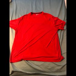 Reebok Playice Men’s short sleeve red shirt, 4XL 