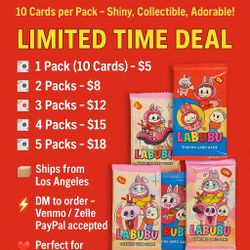 LABUBU HOLOGRAPHIC CARDS 🎉 ✨Shiny, Collectible, Adorable! ✨
