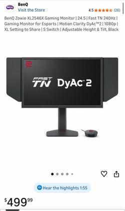BenQ Zowie XL2546X Gaming Monitor