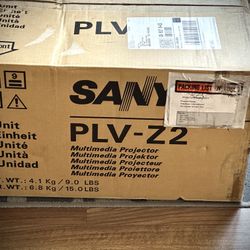 Sanyo PLV-Z2  3LCD Video Projector In Original Box