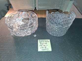 American brilliant period items. Eight large bowls and more. Selling them as a bundle. All sales final.