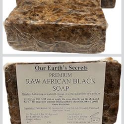 Our Earth's Secrets Raw African Black Soap, 
