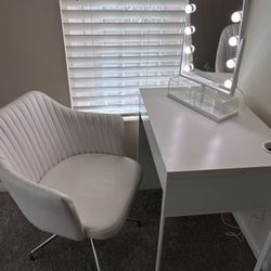 Desk and Small Vanity