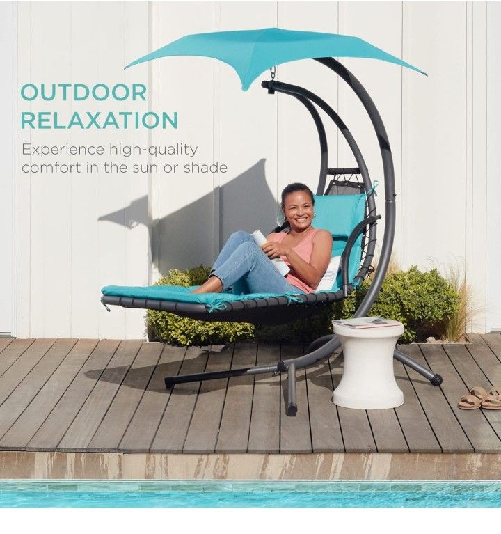 Lounge Chair Swing - Teal