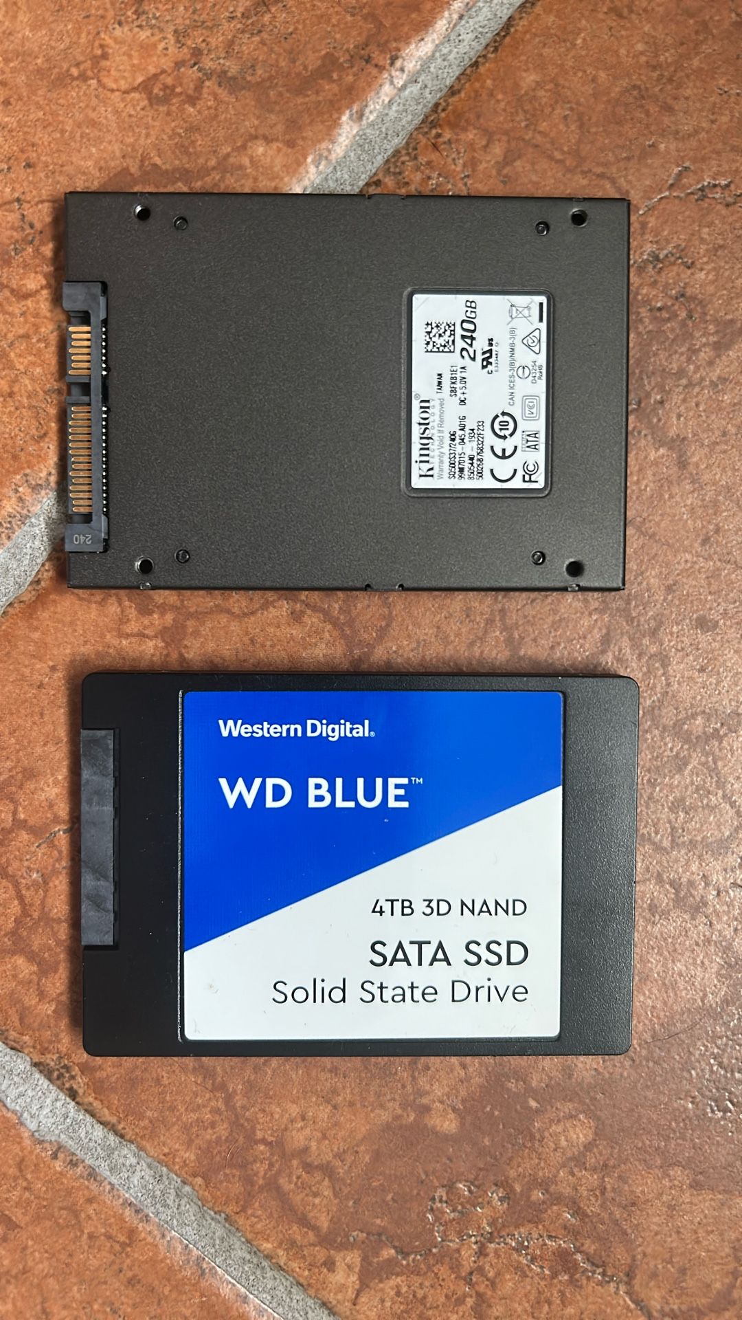 Quantity 2 Of 2.5 In. SATA SSD’s