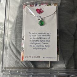 Necklace. MAY Birthstone 