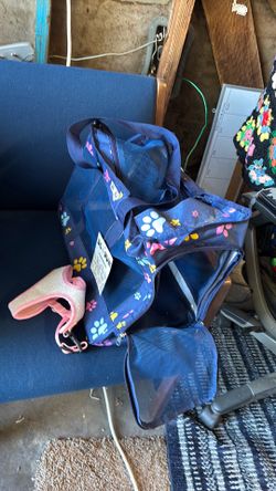 Dog carrier bag harness