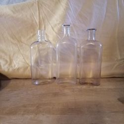 2 Vintage Mark Hamilton Cork  Top Bottles And Vintage Whiskey Bottle 