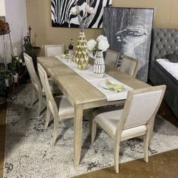 Dining Set Table with 6 Chairs