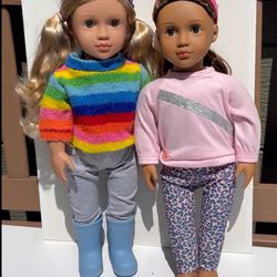 2 Dolls 18”