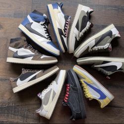 Travis Scott Jordan 1 Mocha Olive Fragment Phantom 