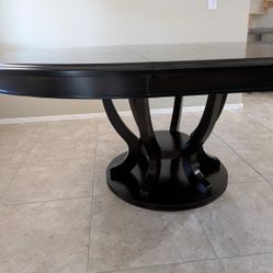 Espresso Oval Dining Table