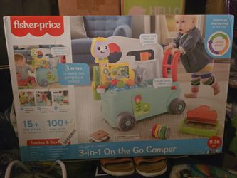 Brand new fisher price 3 in 1 on the go camper