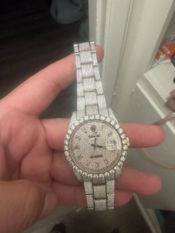 Rolex Datejust Fully Iced Out Watch