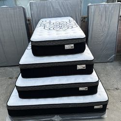 Full Size Mattress Pillow Top 12” Thick. All Sizes Available. Same Day Delivery