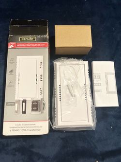 Defiant Wired Deluxe Contractor Doorbell Kit with 2 Wired Push Buttons