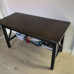 Solid Wood Desk With Drawers