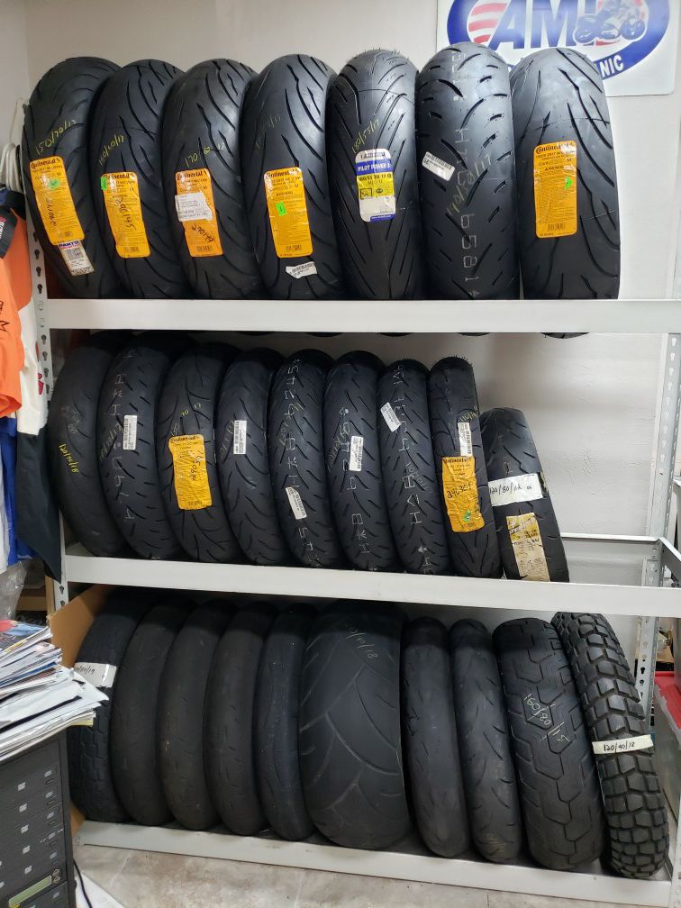 Used & new motorcycle tire