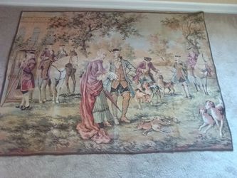 Tapestry French Antique Vintage