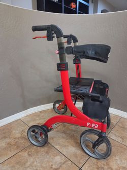Drive Medical F-22 Nitro 4-wheel mobility walker 300lb capacity