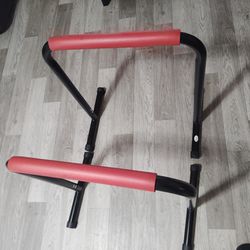 exercise dip bars. tricep