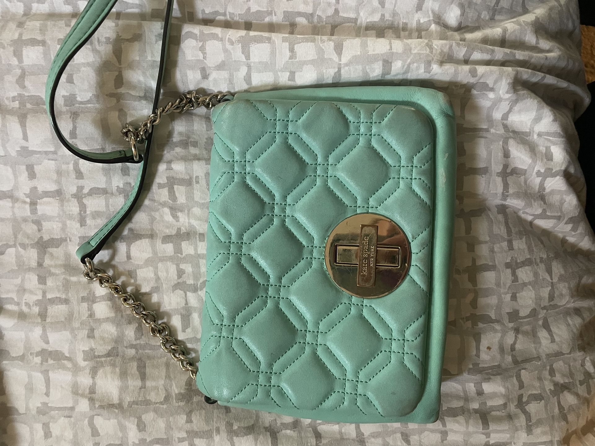 Turquoise Kate Spade Crossbody Purse