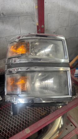 2015 Chevy truck right headlight   $50