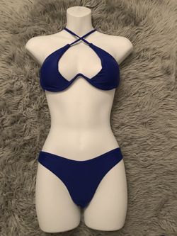 Blue bikini