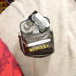 Beetlejuice Mini Key Backpack New
