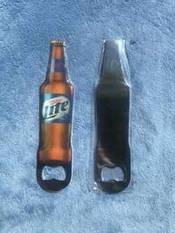Miller light metal acrylic bottle opener’s