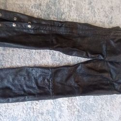 Motorcycle leather chaps By FMC for Sale in Stockton CA OfferUp