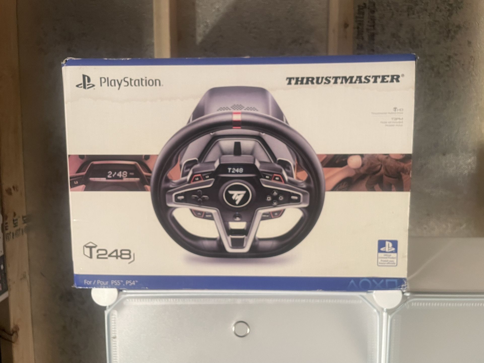 Thrustmaster T248 Racing Wheel And Magnetic Pedals For PS5, PS4, And PC