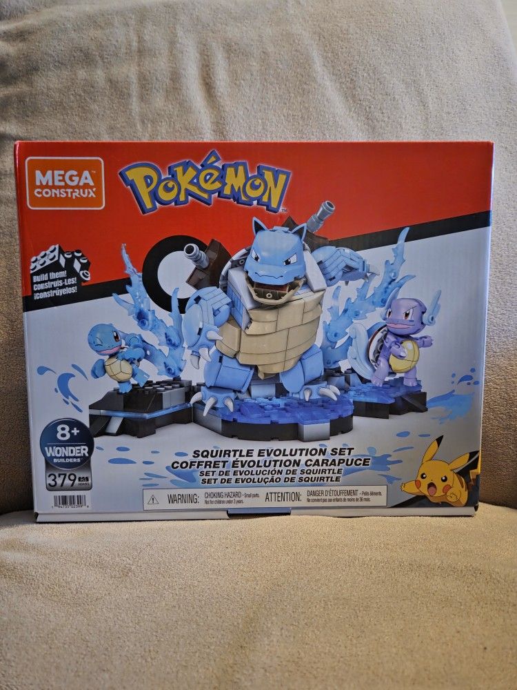 Mega Construx Squirtle Evolution Set