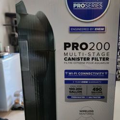 NIB Top FIN Pro 200 Canister Filter WiFi 