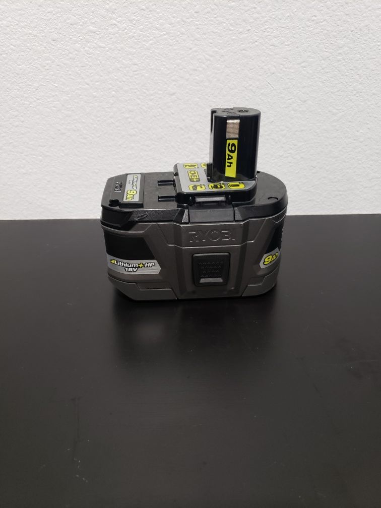 RYOBI BATERRY 18V LITHIUM 9AH