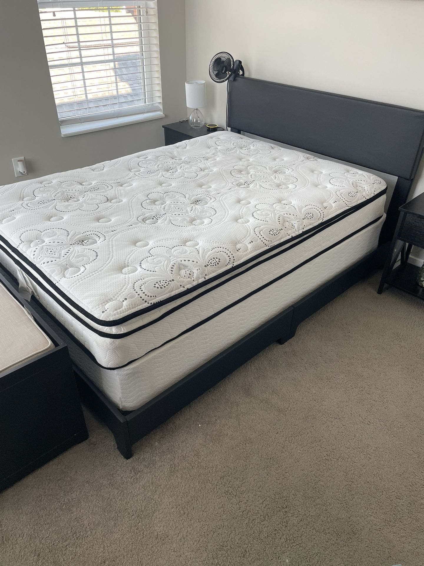 Full Size Mattress and Box Spring Bed Frame Included 