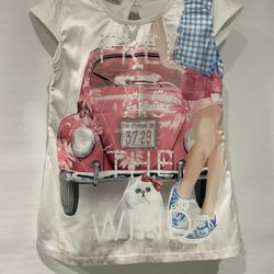 Girl’s Cotton Blend Tunic, Size 7-8 years