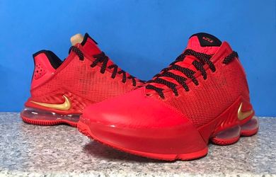 Nike Lebron 19 Low XIX Crimson Red Men's Sz 13  Basketball Shoes DO9829-600