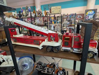 Vintage Tonka Fire Truck 1 Hook Ladder 2pc Set Functional EUC 452932