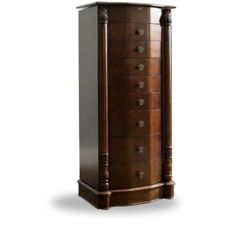 Zakhar 17.25" Wide Freestanding Jewelry Armoire with Mirror
