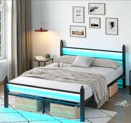 Full size metal bed