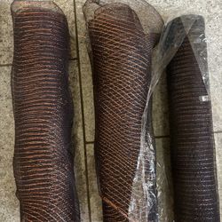 Three Rolls Halloween Mesh Ribbon For Making Wreaths, Decorating, Decor