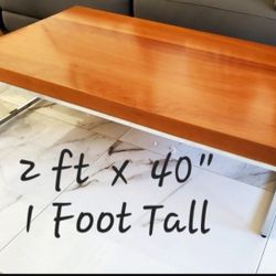 MCM  Coffee Table Low Profile Solid Wood Construction 